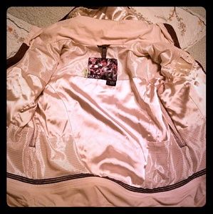 Small brown and pearl button jacket